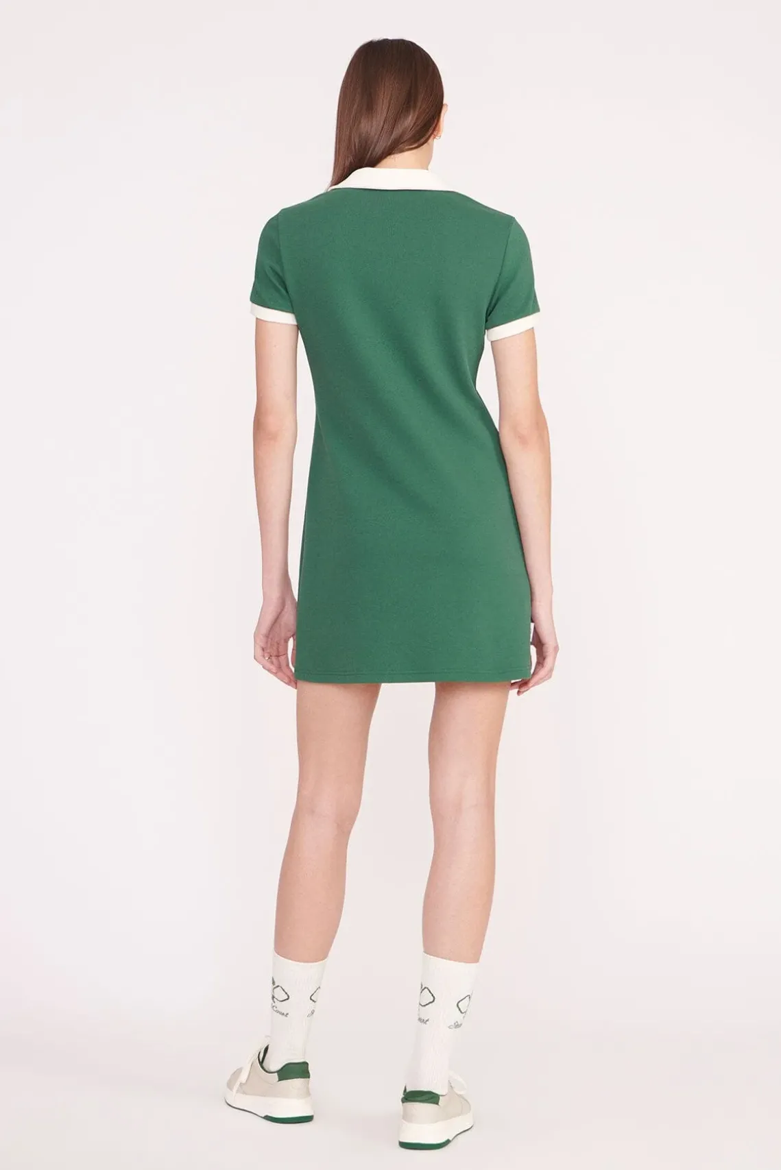 VOLLEY DRESS COURT GREEN IVORY