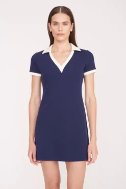 VOLLEY DRESS NAVY IVORY