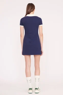 VOLLEY DRESS NAVY IVORY