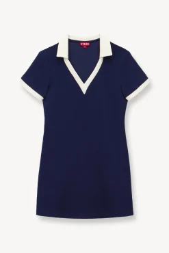 VOLLEY DRESS NAVY IVORY