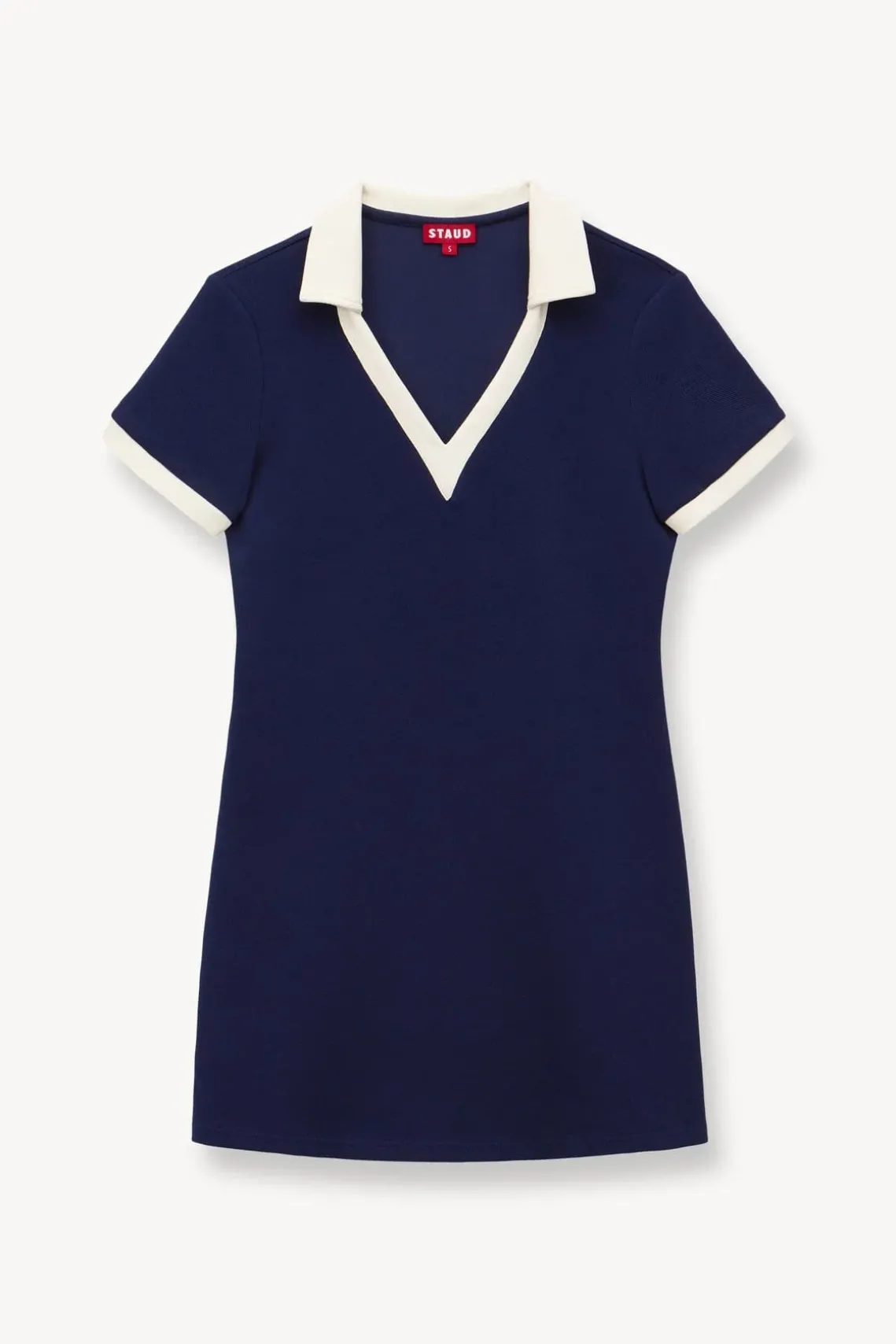 VOLLEY DRESS NAVY IVORY