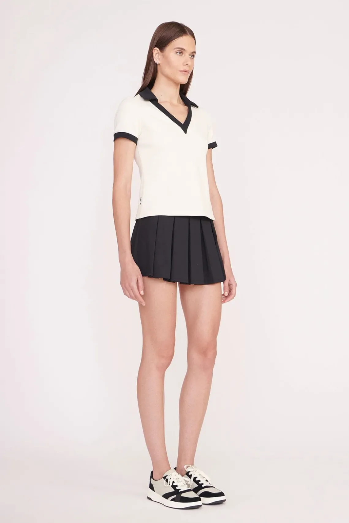 VOLLEY TOP IVORY BLACK