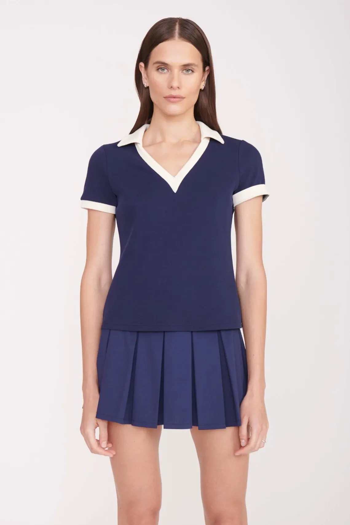 VOLLEY TOP NAVY IVORY