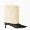 WALLY FOLDOVER BOOT  BLACK CREAM
