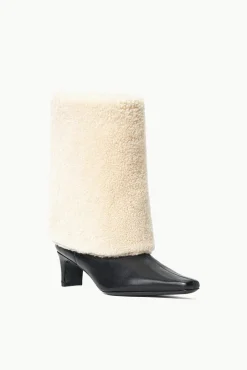 WALLY FOLDOVER BOOT  BLACK CREAM
