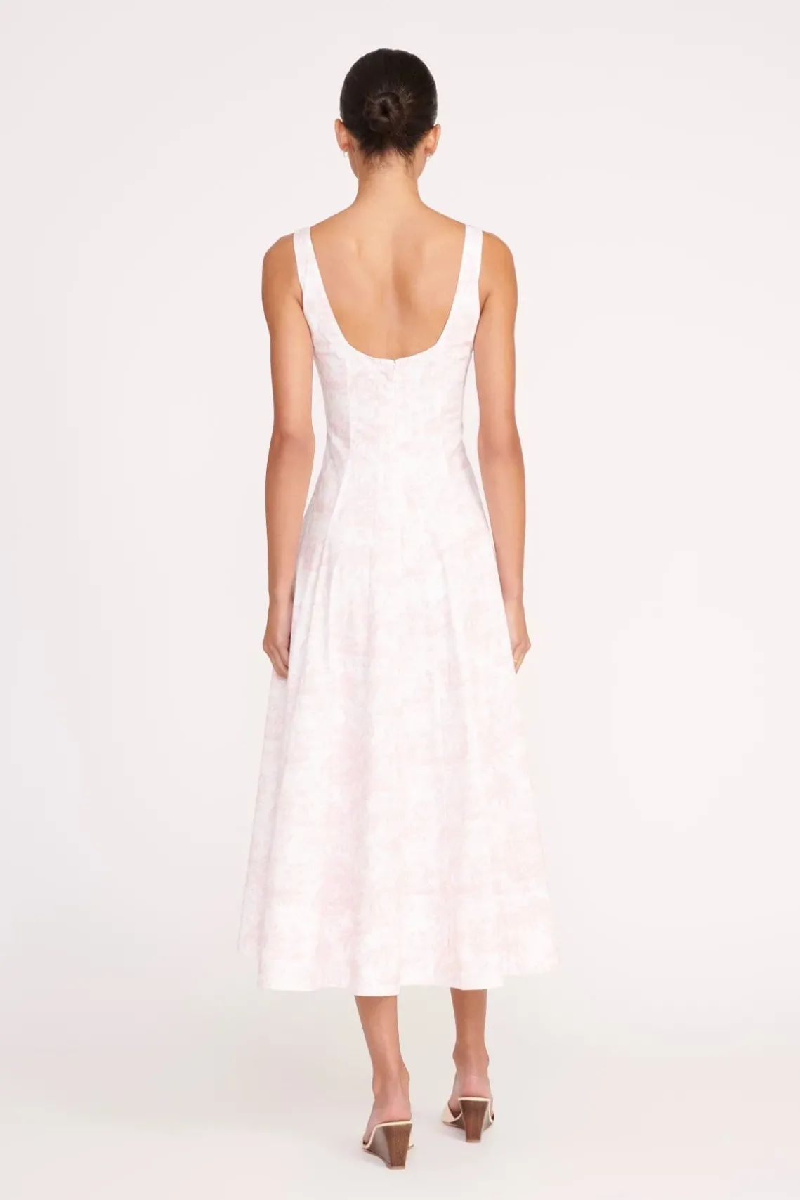 WELLS DRESS IVORY CHERRY BLOSSOM TOILE