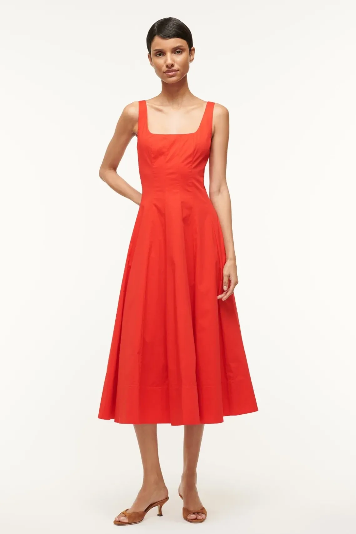 WELLS DRESS RED ROSE