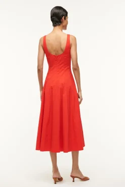 WELLS DRESS RED ROSE