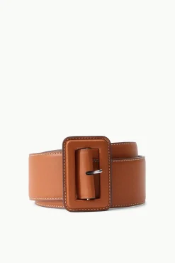WIDE WAIST BELT TAN