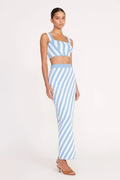 ZOLA TOP  BLUE SEASHORE STRIPE